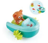 Hape Pull-Back Boat - Bateau de Vitesse Mobile pour Le Bain Jouet pour Les Tout-Petits, 18 Mois et Plus E0217