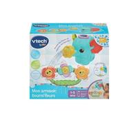 VTech Baby - Jouet de bain Mon Arrosoir Tourni'Fleurs - Forme éléphant, ventouse - Multicolore