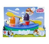 TOMY Toomies Jouet de bain Canoë Bluey et Bingo – Cordon à tirer – Dès 18 mois – Licence officielle