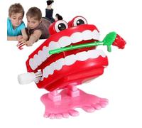Jouet pour les dents qui discutent - Chargez les petits pieds amusants qui marchent, pour les dents pour blagues pour filles, berceuses de table, nouveauté, cadeau, lisse et facile