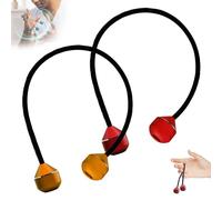 Jouet pour Les Doigts Visant à Développer La Dextérité Manuelle, Nouveau Jouet D'adresse à Billes Lestées Coordination Main-œil Et La Concentration, Corde Tournante Portable(2pcs-a)