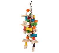 Jouet Pour Oiseau Flamant Rose Arc-En-Ciel Aro Multi En Bois 35 Cm Pour Oiseaux