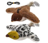 Jouet pour oiseaux - Appareil de jeu réaliste moineau pour animal domestique, divertissement d'exercice, jouets à ailes battantes, jouet interactif pour chat | Jouet pour chats et chatons de petite