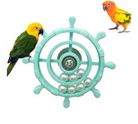 Jouet pour oiseaux avec molette rotative, jouet à mâcher interactif amusant pour l'occupation, jouet rotatif à 360 degrés avec rotation complète | Pour petits animaux avec perchoir pour divertir et