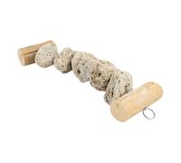 Jouet pour oiseaux pendentif avec pierres de lave Duvoplus Multicolore 30x6x6 cm