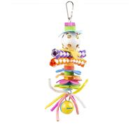 Jouet pour oiseaux pendentif coloré avec jouets en plastique Duvoplus Multicolore 29,2x17,8x6,4 cm