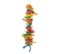 Jouet pour oiseaux pendentif coloré-blocs en bois & jouets Duvoplus Multicolore 28x10,2x6 cm
