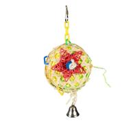 Jouet pour oiseaux pinata en bambou Duvoplus Forage Multicolore 10x15x24 cm