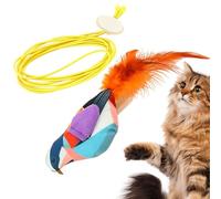 Jouet pour oiseaux pour chats | Animal volant simulé | avec corde interactive | pour pratiquer instinct, agilité, entraînement à la recherche de nourriture, gestion du poids en intérieur
