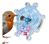 Jouet pour oiseaux pour perruches, jouet hochet roulant pour oiseaux, roue rotative pour perroquet - Colorful Birds Play Gym Activity Center - Accessoire interactif de cage - Jouet d'entraînement à