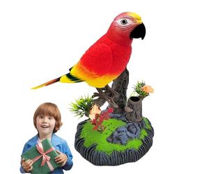 Jouet pour oiseaux qui parle - Oiseaux vocaux électroniques amusants pour perroquets avec voix animée, animal répétitif activé par son interactif | Nouveauté divertissante pour n