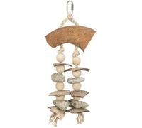 Jouet Pour Oiseaux - Trixie - Noix De Coco/Roche Volcanique - Taille Unique - Recommandé Par Walsrode