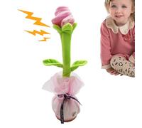 Jouet pour Parler, Danser Fleur | Flower sujets Chant, Jouet Musical éducatif fondamental, interactif Rosa Tod, USB Baby by Girl qu'ils Dansent avec la Fleur de Danse vibrante, Faisant la Prom