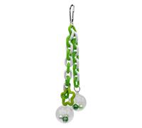 Jouet pour perroquet - Balle d'escalade interactive à mâcher avec perles colorées - Jouet pour perroquet gris du Gabon | pour ara, calopsitte, conure, poulet, perruche, inséparable