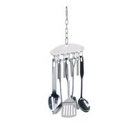 Jouet Pour Perroquet En Acier Inoxydable, Pendentif Cloche, Balançoire À Mâcher, Jouet Durable Pour Oiseaux De Taille Moyenne Et Grande - Jouets Éducatifs Et Divertissants Pour Oiseaux, Cuillère, Anne