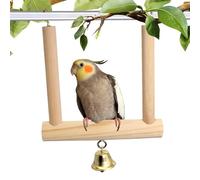 Jouet pour perroquet - Perche | Jouet pour oiseaux | Support pour perroquet | Jouet pour oiseaux | Swing | Jouet de cage | Cage Playstand Wood Bird Play Gym Swing pour Lovebird Petite perruche