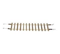 Jouet pour perroquet - Pont balançoire en bois, escaliers d'escalade flexibles, crochets de suspension en métal | de jeu en bois naturel, perruches, hamsters, furets, amours, conures, écureuils