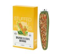 Jouet pour Perroquets en Bois Naturel Perchoir friandise perché pour