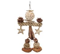 Jouet Pour Perroquets Flamingo Kiko Brun 20x5,5x33cm Pour Perroquets Actifs