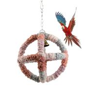 Jouet pour perroquets pour animaux domestiques - Jouet à suspendre en peluche chaude - Hamac - Perchoir debout - Jouet d'escalade pour cacatoès, oiseau