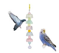Jouet pour perruche - Accessoires à mâcher pour oiseaux aux couleurs vives, pierres à aiguiser le bec, jouet pour cage pour animaux de compagnie, améliore la stimulation mentale et prévient l'ennui po