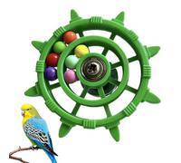 Jouet pour perruche, toupie rotative amusante, accessoire de jouet de cage avec conception de moulin à vent, article de divertissement pour animaux de compagnie pour inséparable, calopsitte, conure, j