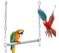 Jouet pour perruches, perruches, perruches, balançoires avec cloche, accessoires de cage à oiseaux, calopsittes, jouet Vegena pour jeu et mouvement