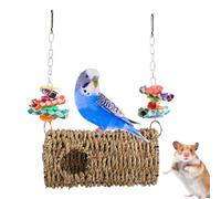 Jouet pour perruches pour perruches | Balançoire nid de tunnel tissé à mâcher - Nid de perruche avec trous | pour les animaux domestiques d'intérieur tels que les cocktails, le pouce et le canari pour