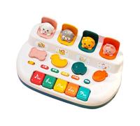 Jouet pour piano musical pour animaux - Instrument à clavier interactif, station sonore pour l'apprentissage éducatif, activité de développement précoce | Mélodies sur le thème des espèces pour
