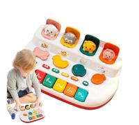 Jouet pour piano musical pour animaux - Instrument à clavier interactif, station sonore pour l'apprentissage éducatif, activité de développement précoce | Mélodies sur le thème des espèces pour
