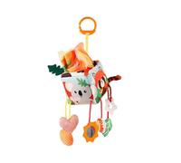 Jouet pour poussette en coton en peluche 46 - 57 x 11 - 25 cm - Siège de voiture à suspendre pour enfants de 0 à 12, cadeau sensoriel pour bébé avec crabe Koala