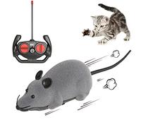 Jouet pour rat télécommandé - Souris sans fil - Jouet géant réaliste pour Halloween, Noël, anniversaire, cadeau amusant pour chat et chien