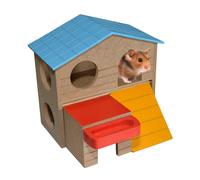 Jouet pour rongeurs cubes en bois Duvoplus Smart (x9) Multicolore 12x6x2 cm
