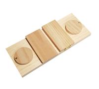Jouet pour rongeurs et lapins en bois Duvoplus Sniffle `N Snack Puzzle Cas Beige 12x6x2,5 cm
