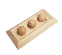 Jouet pour rongeurs et lapins en bois Duvoplus Sniffle `N Snack Puzzle Edd Beige 18x7x2,5 cm