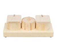 Jouet Pour Rongeurs - Trixie - Snack Cups - Beige - Bois - Caoutchouc