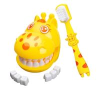 Jouet pour se brosser les dents de la girafe - jouet pour s'habituer à se brosser les dents | Modèle de girafe qui est des dents | Jouet éducatif pour se brosser les dents | Jouets