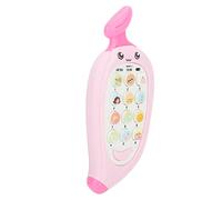 Jouet pour Smartphone d'apprentissage Précoce, Housse de Dentition Bilingue Multi-modes Jouet éducatif pour Téléphone bébé Mordant pour l'apprentissage des Langues (Rose)