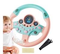 Jouet pour Tout-Petits - Volant éducatif pour | Volant Rotatif de siège Automatique avec Sons et lumières Musicales, Jouet de Conduite interactif Amusant pour Apprendre et