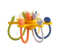 Jouet Pour Tout-petits - Voyage À Ficelle, Silicone De Qualité Alimentaire, Anneau De Dentition En Caoutchouc Texturé Flexible | Aide À La Dentition Portable Et Réutilisable, Développement