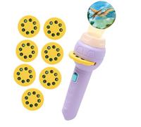 Jouet projecteur de lampe de poche, jouets de projecteur pour - Torche de tente de plafond mural - 56 images, 7 thèmes, y compris des fruits, des véhicules, des animaux, une lampe de poche, un