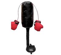Jouet punching ball pour chat, mouvement oscillant à ressort avec gants de boxe, textile robuste, clochette intégrée et catnip, base à ventouse solide, pour faire bouger le chat et se dépenser