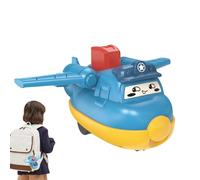 Jouet pushing - Voitures de dessin animé, avions de friction - Mini avion interactif - Véhicules échoués - Jouet éducatif sans pile - Accessoires ludiques pour sacs cadeaux