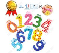 Jouet Puzzle Chiffre Magnétique Frigo Enfant En Bois Nombre Jeux Éducatifs Apprentissage Aimant Ludique Comptage Garçon Fille