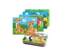 Jouet Puzzle en Bois pour Enfants,une boîte contenant 4 Niveaux de Difficulté Différents, 9 Pièces, 12 Pièces, 15 Pièces, 20 Pièces, Jouet Educatif