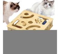 Jouet Puzzle pour Chat | Boîte de Jeu Interactive Stimulante pour l',Jeu Intérieur pour Dépenser l'Énergie et Stimuler l'Intellect des Chats