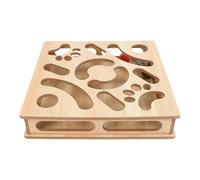 Jouet puzzle pour chat - Ensemble d'activités à gratter - Dispositif de stimulation de balle à cloche, outil d'enrichissement durable pour animaux de compagnie, accessoire de soulagement de l'ennui