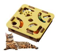 Jouet Puzzle pour Chat | Jouet Puzzle pour Chaton | Labyrinthe à Piste avec Grelot pour Petite Moyenne et Grande Races Dentition Entraînement Stimulation Mentale pour Salon Caisse et Cage
