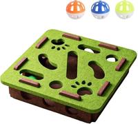 Jouet puzzle pour chat, labyrinthe interactif avec plateau tournant, pour soulager l'ennui des chatons et stimuler mentalement