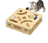 Jouet Puzzle pour Chat - Labyrinthe Interactif pour Chaton - Jeu avec Clochette pour Chaton pour Énergie Mentale et Éviter l'Ennui à la Maison pour Animaux Seuls en Intérieur